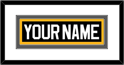 Pittsburgh Nameplate - Road/Alternate Black (1995-2002) - Signature Tier 2