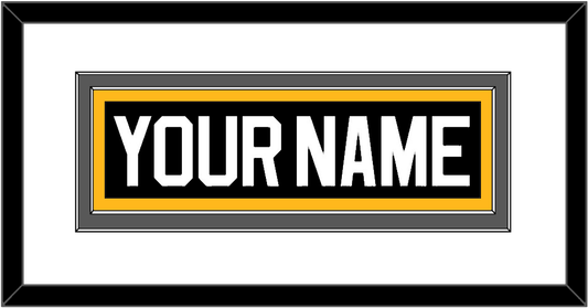 Pittsburgh Nameplate - Road/Alternate Black (1995-2002) - Signature Tier 2