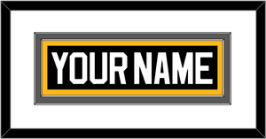 Pittsburgh Nameplate - Road/Alternate Black (1995-2002) - Double Mat 2