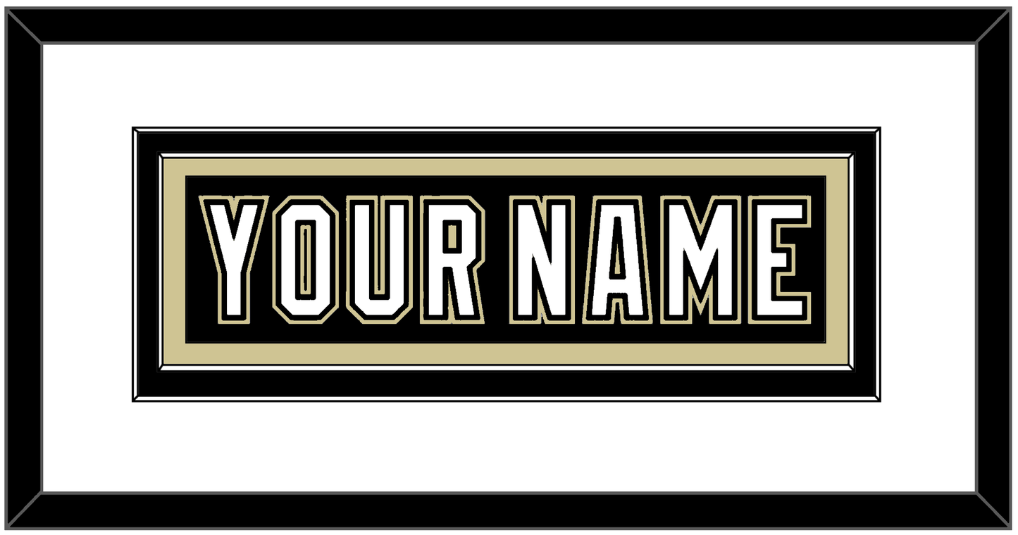 Pittsburgh Nameplate - Home Black (2007-2016) - Signature Tier 1
