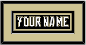 Pittsburgh Nameplate - Black Jersey (2000-2007) - Double Mat 2