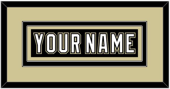 Pittsburgh Nameplate - Black Jersey (2000-2007) - Double Mat 2