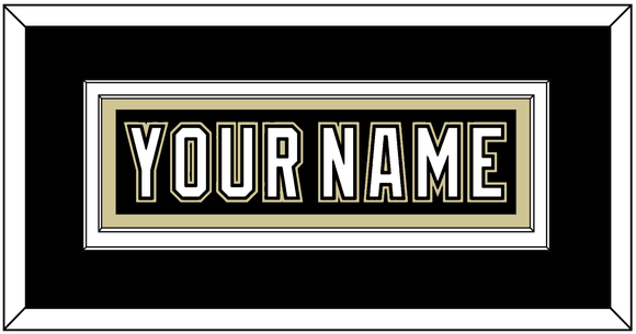 Pittsburgh Nameplate - Black Jersey (2000-2007) - Double Mat 3