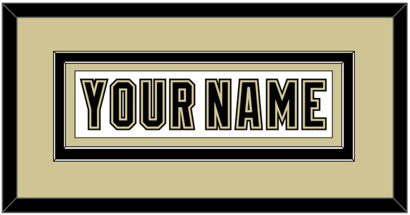 Pittsburgh Nameplate - White Jersey (2002-2007) - Double Mat 2