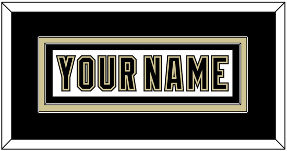 Pittsburgh Nameplate - White Jersey (2002-2007) - Double Mat 3