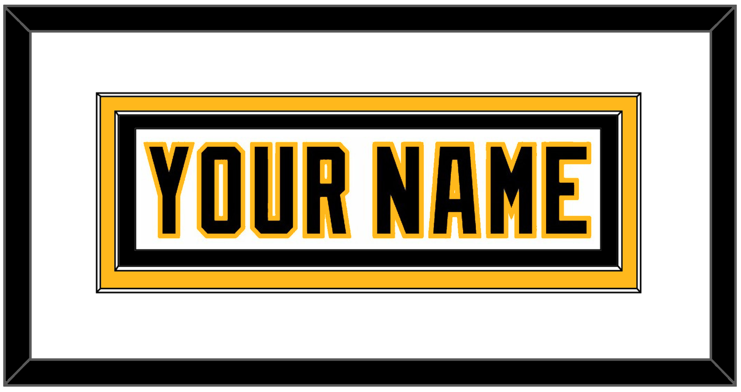 Pittsburgh Nameplate - Home White (1992-2002) - Signature Tier 1