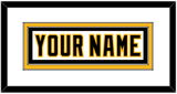 Pittsburgh Nameplate - Home White (1992-2002) - Double Mat 1