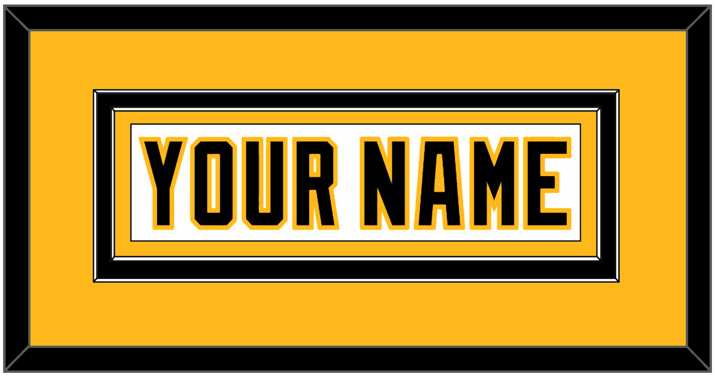 Pittsburgh Nameplate - Home White (1992-2002) - Signature Tier 3