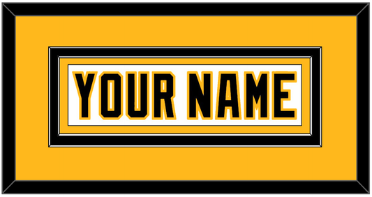 Pittsburgh Nameplate - Home White (1992-2002) - Signature Tier 3