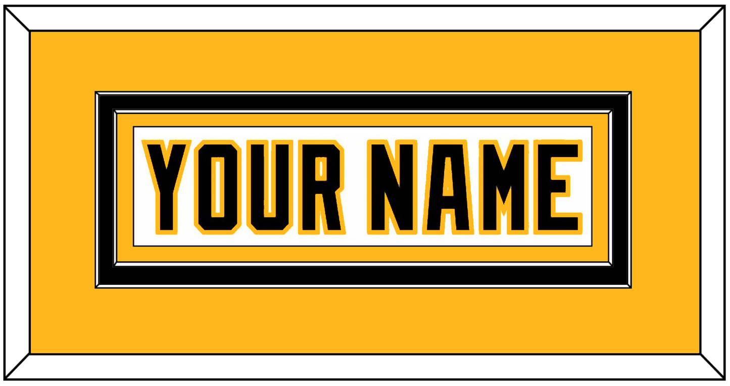 Pittsburgh Nameplate - Home White (1992-2002) - Signature Tier 3