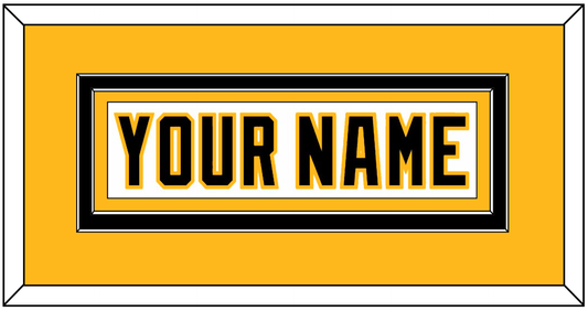 Pittsburgh Nameplate - Home White (1992-2002) - Signature Tier 3