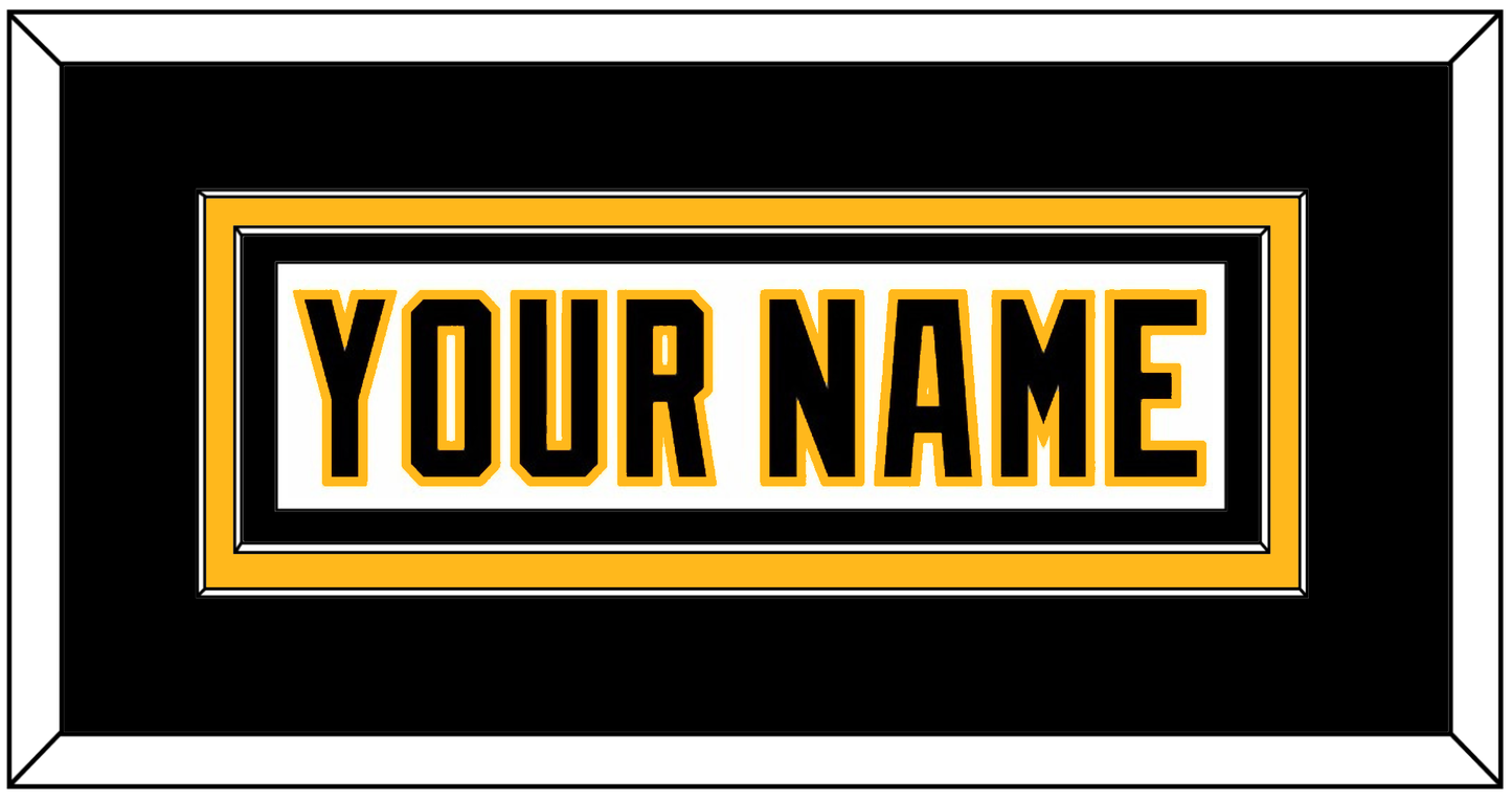 Pittsburgh Nameplate - Home White (1992-2002) - Signature Tier 2