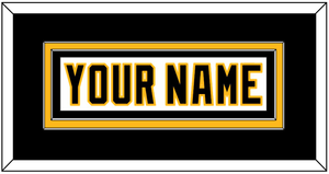 Pittsburgh Nameplate - Home White (1992-2002) - Double Mat 2