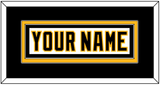 Pittsburgh Nameplate - Home White (1992-2002) - Double Mat 2