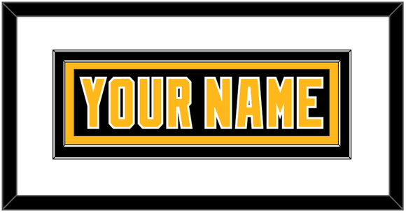 Pittsburgh Nameplate - Road Black (1992-1997) - Double Mat 1