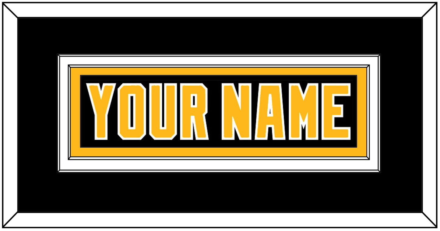 Pittsburgh Nameplate - Road Black (1992-1997) - Signature Tier 2