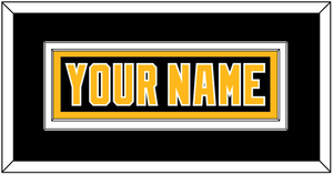 Pittsburgh Nameplate - Road Black (1992-1997) - Double Mat 2