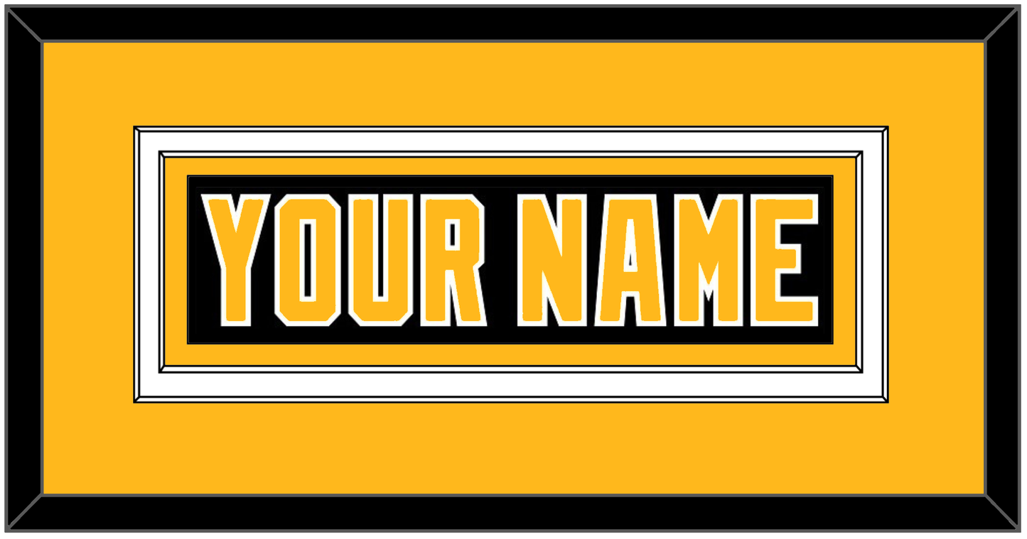 Pittsburgh Nameplate - Road Black (1992-1997) - Signature Tier 3