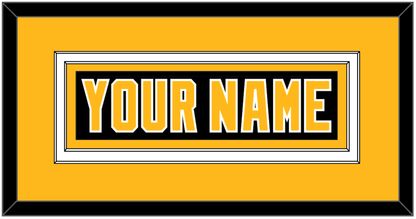 Pittsburgh Nameplate - Road Black (1992-1997) - Signature Tier 3