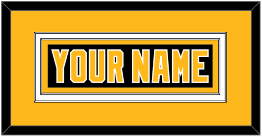 Pittsburgh Nameplate - Road Black (1992-1997) - Signature Tier 3