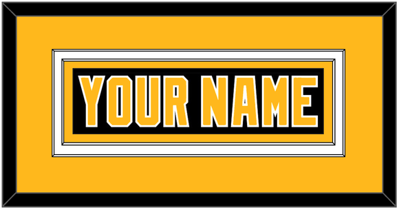 Pittsburgh Nameplate - Road Black (1992-1997) - Double Mat 3