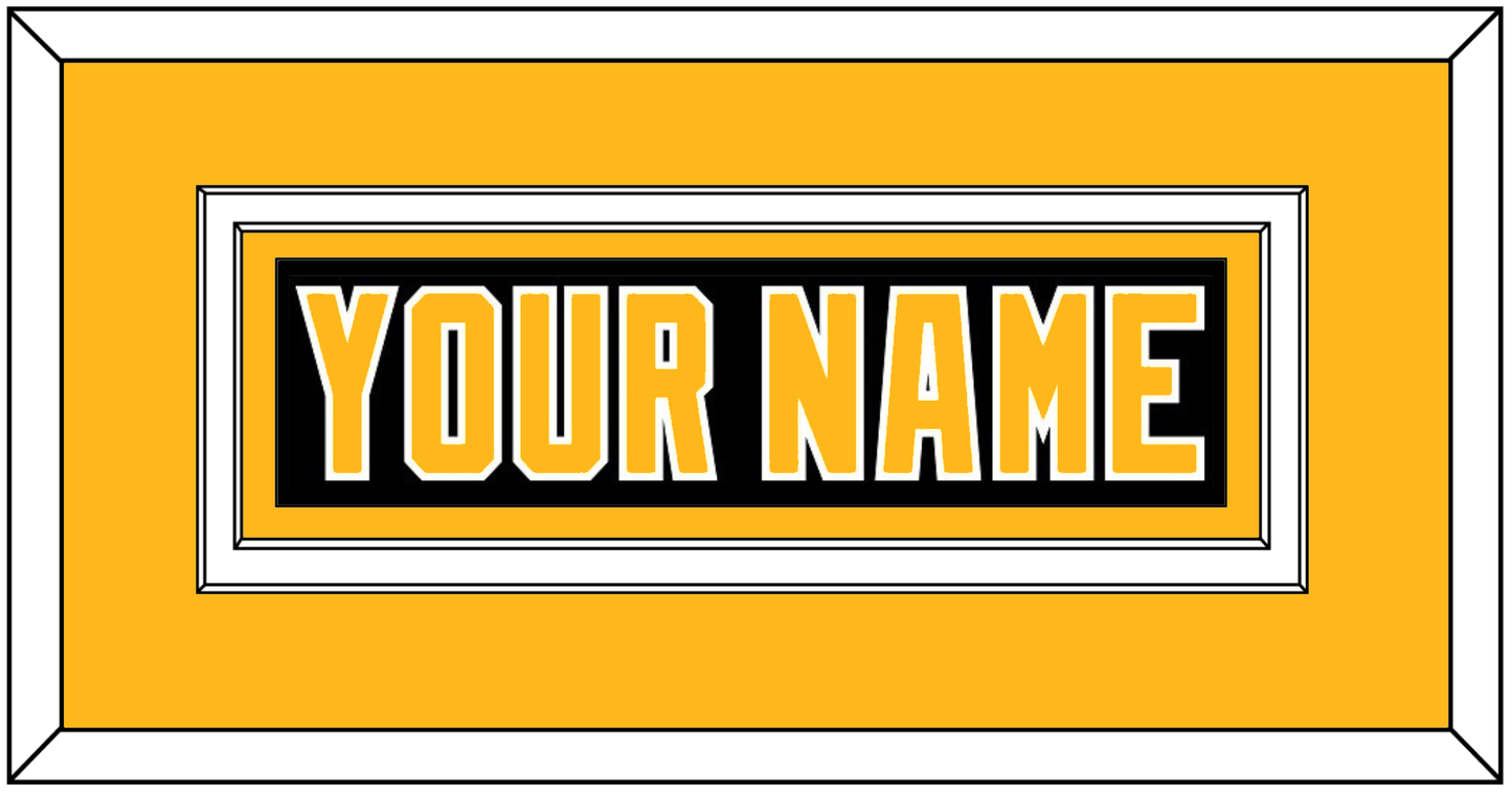 Pittsburgh Nameplate - Road Black (1992-1997) - Signature Tier 3