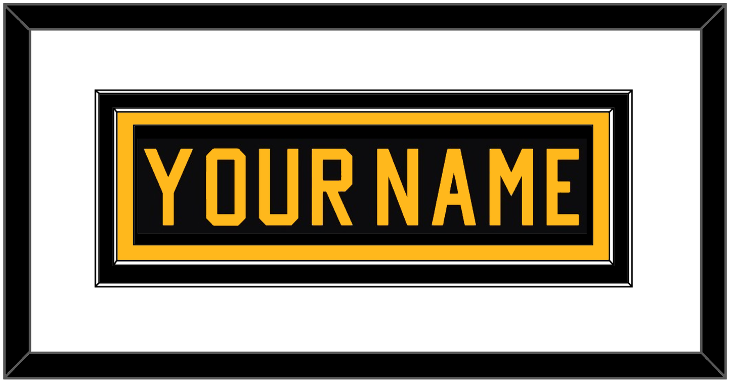 Pittsburgh Nameplate - Road Black (1981-1984) - Signature Tier 1