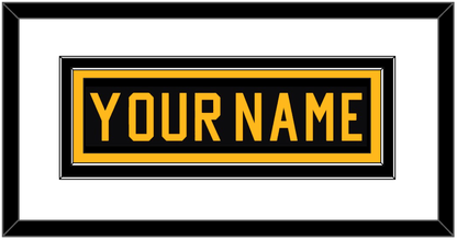 Pittsburgh Nameplate - Road Black (1981-1984) - Signature Tier 1