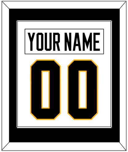 Pittsburgh Nameplate & Number (Back) Combined - Home White (1988-1992) - Essential Tier 1