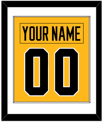 Pittsburgh Nameplate & Number (Back) Combined - Alternate Gold (2018-2021) - Essential Tier 1