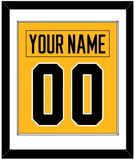 Pittsburgh Nameplate & Number (Back) Combined - Alternate Gold (2018-2021) - Single Mat 1