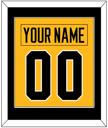 Pittsburgh Nameplate & Number (Back) Combined - Alternate Gold (2018-2021) - Essential Tier 2