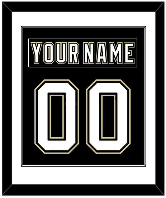Pittsburgh Nameplate & Number (Back) Combined - Black Jersey (2000-2007) - Essential Tier 1