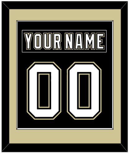 Pittsburgh Nameplate & Number (Back) Combined - Black Jersey (2000-2007) - Essential Tier 2