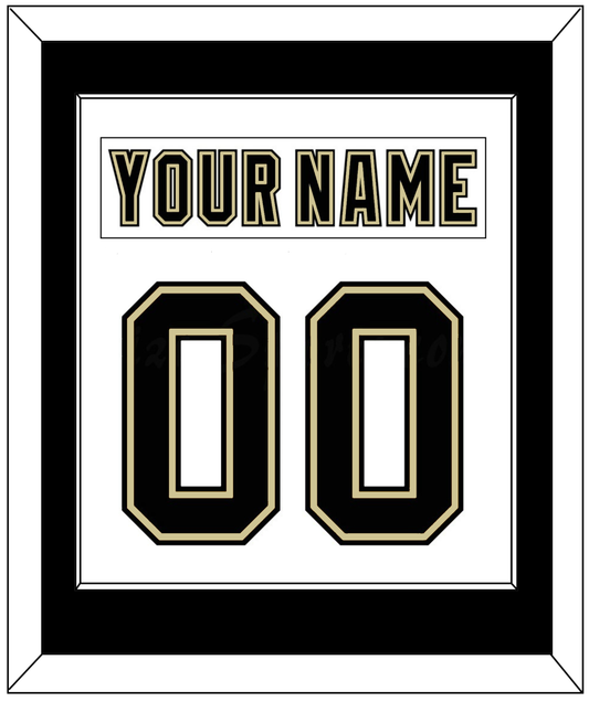 Pittsburgh Nameplate & Number (Back) Combined - White Jersey (2002-2007) - Essential Tier 1