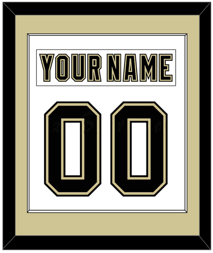 Pittsburgh Nameplate & Number (Back) Combined - White Jersey (2002-2007) - Essential Tier 2