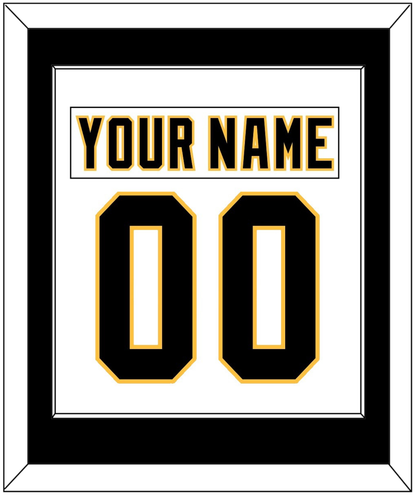 Pittsburgh Nameplate & Number (Back) Combined - Home White (1992-2002) - Essential Tier 1
