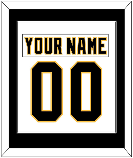 Pittsburgh Nameplate & Number (Back) Combined - Home White (1992-2002) - Essential Tier 1