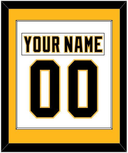 Pittsburgh Nameplate & Number (Back) Combined - Home White (1992-2002) - Essential Tier 2