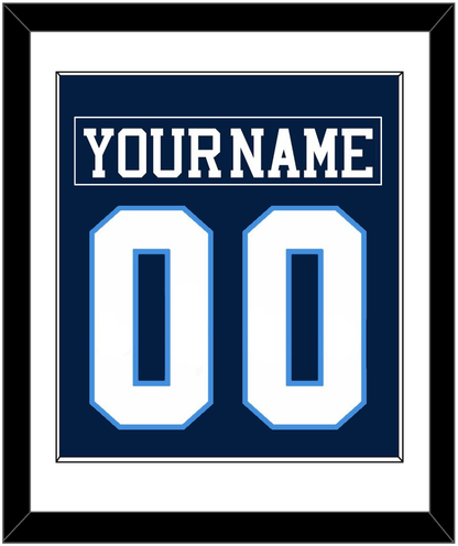Pittsburgh Nameplate & Number (Back) Combined - Road Blue (1977-1980) - Essential Tier 1