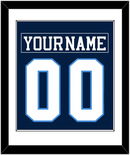 Pittsburgh Nameplate & Number (Back) Combined - Road Blue (1977-1980) - Essential Tier 1