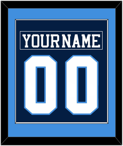 Pittsburgh Nameplate & Number (Back) Combined - Road Blue (1977-1980) - Essential Tier 2