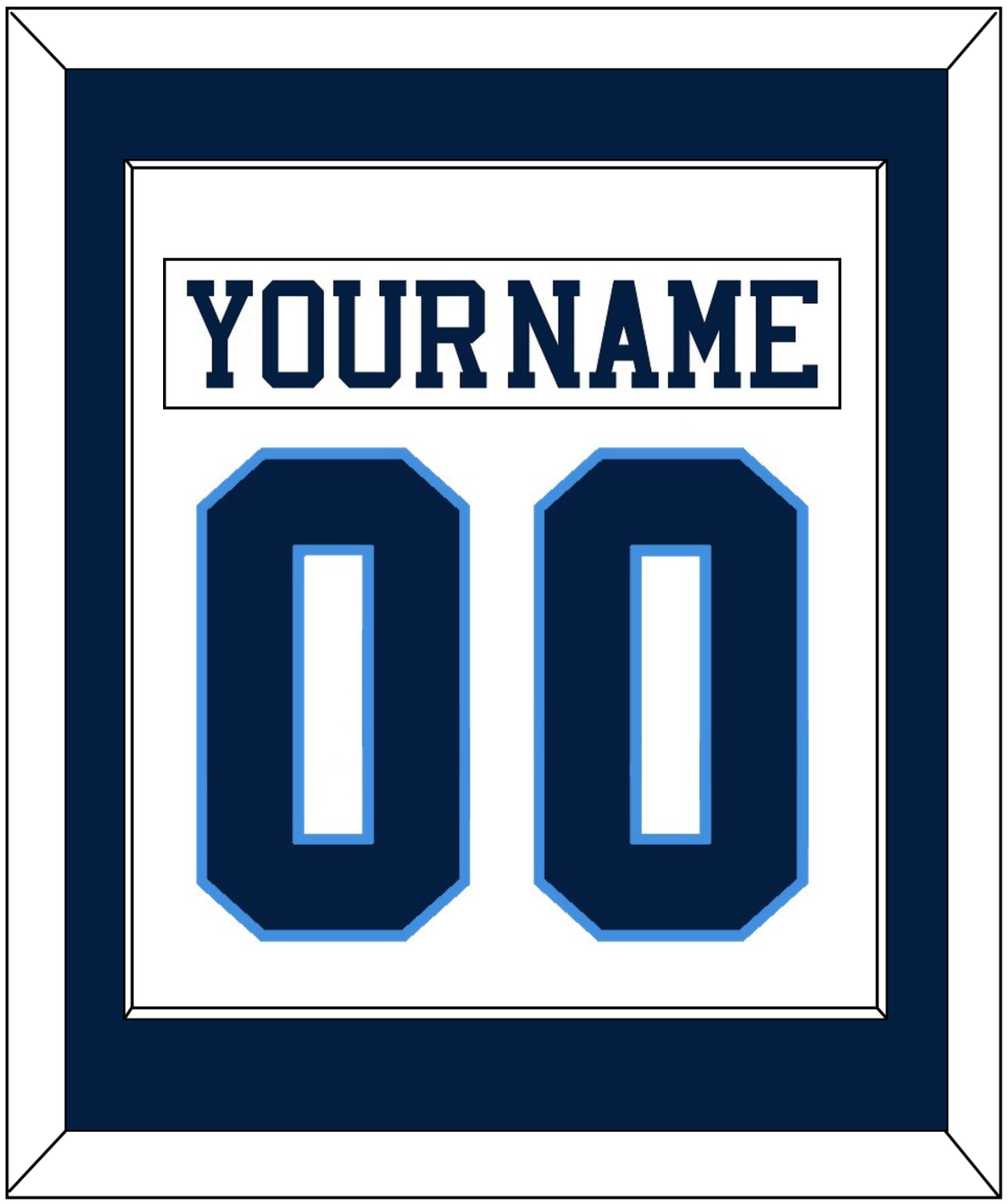 Pittsburgh Nameplate & Number (Back) Combined - Home White (1977-1980) - Essential Tier 1