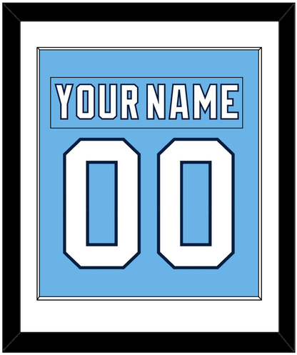 Pittsburgh Nameplate & Number (Back) Combined - Alternate Powder Blue (2008-2011) - Essential Tier 1
