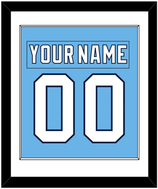 Pittsburgh Nameplate & Number (Back) Combined - 2008 Winter Classic Powder Blue - Essential Tier 1