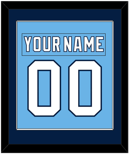 Pittsburgh Nameplate & Number (Back) Combined - 2008 Winter Classic Powder Blue - Essential Tier 2