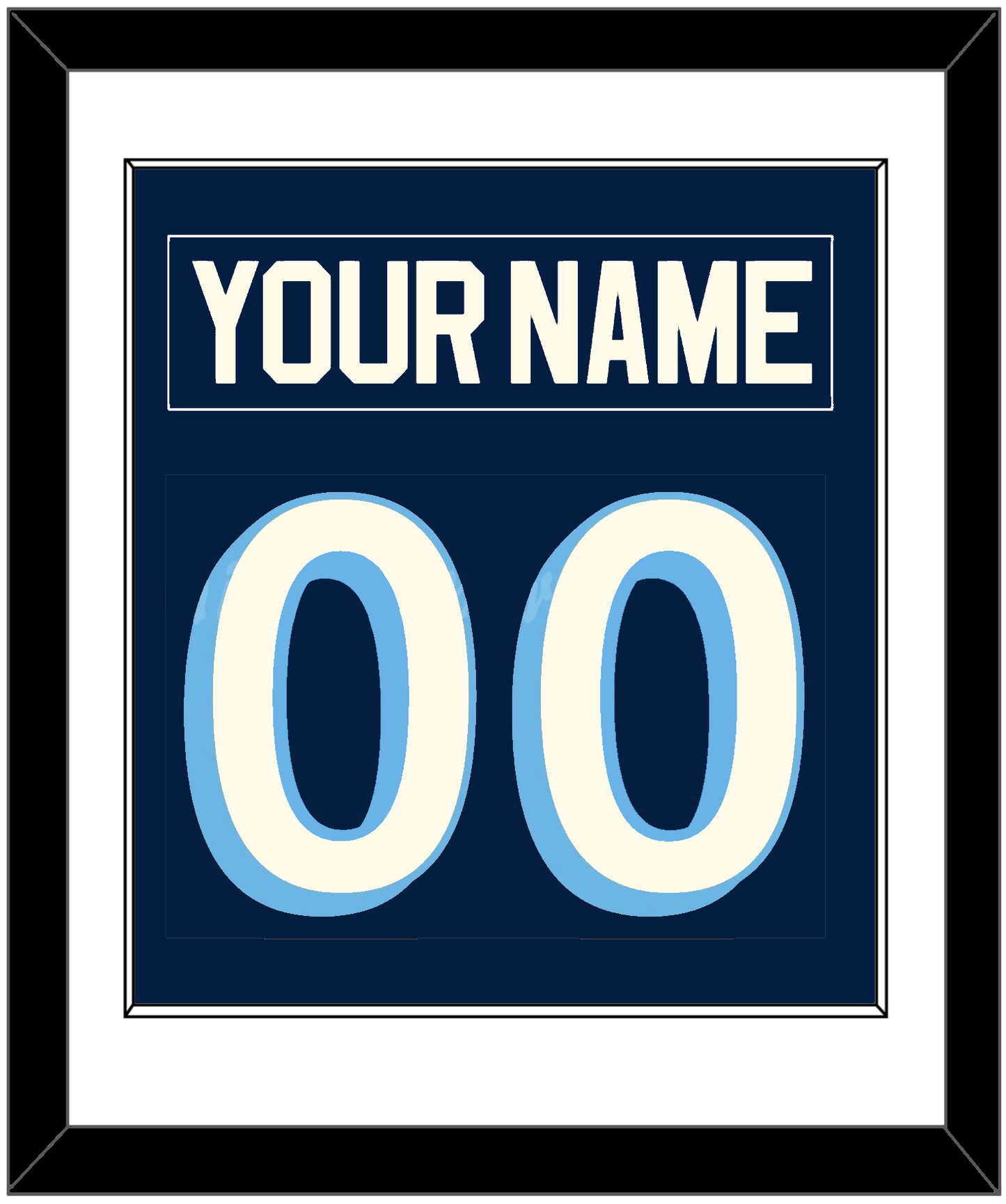 Pittsburgh Nameplate & Number (Back) Combined - Alternate Navy Blue (2011-2013) - Essential Tier 1