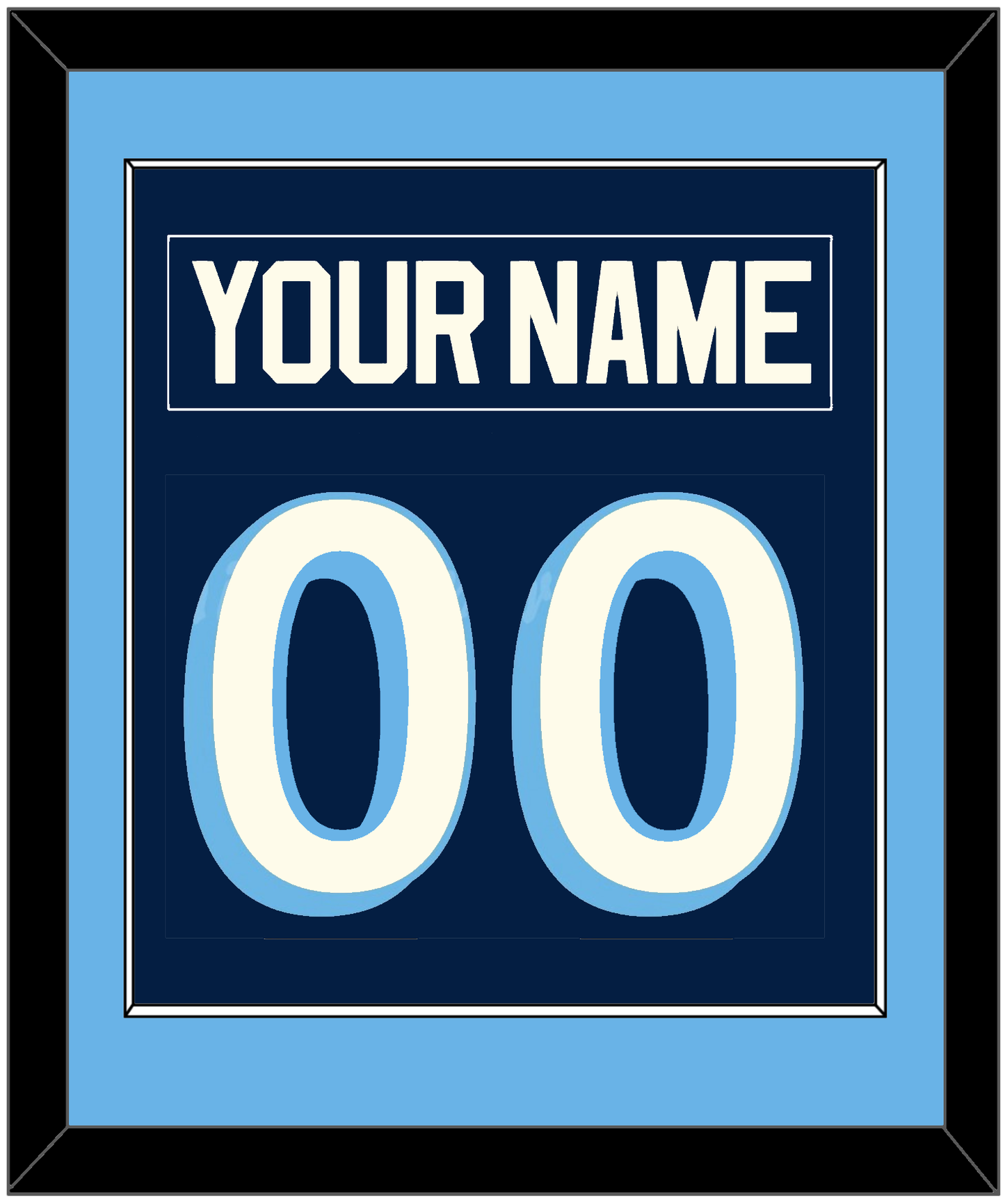 Pittsburgh Nameplate & Number (Back) Combined - 2011 Winter Classic Navy Blue - Essential Tier 2