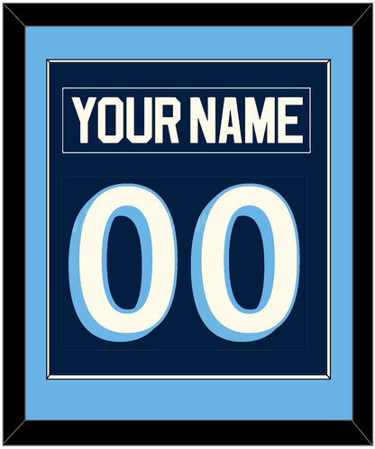 Pittsburgh Nameplate & Number (Back) Combined - 2011 Winter Classic Navy Blue - Essential Tier 2