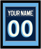 Pittsburgh Nameplate & Number (Back) Combined - 2011 Winter Classic Navy Blue - Single Mat 2